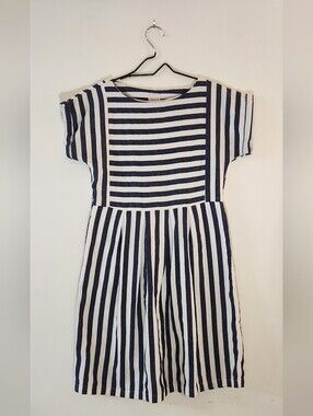 Navy and White Striped Work Dress - Classic Summer Style | Clad & Cloth